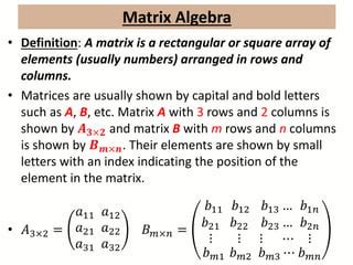 Matrix Algebra: Theory, Computations and Applications in ...