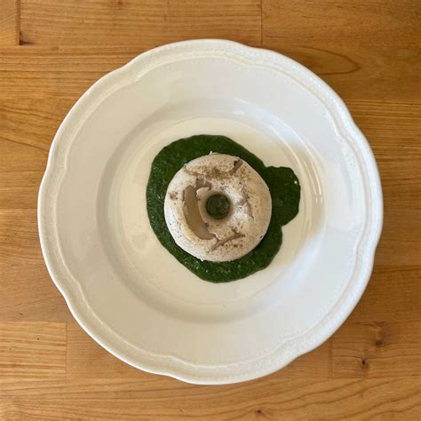 Panna Cotta Al Tartufo Bianco Con Ripieno Di Funghi E Spinaci