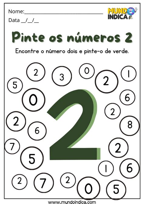 Atividades Com O Numero 2 Para Educação Infantil - 10 Atividades com o Número 2 Prontas para Imprimir