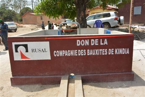 Kindia la société RUSAL CBK offre un poste de santé et 3 forages d