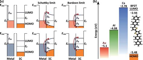 A Schematic Band Diagrams Of The Metal Semiconductor Ms Interface