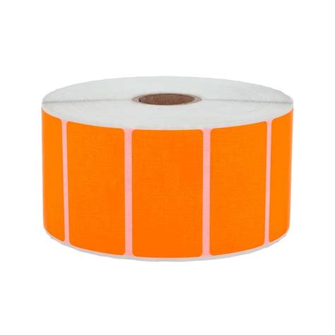 1500 étiquettes 57x32 mm Papier Thermique ORANGE Etiquettes Expert