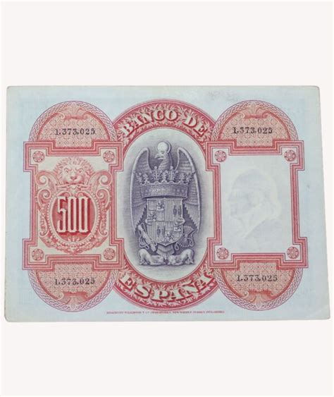 Billetes Pesetas De Julio De Isabel La Catolica