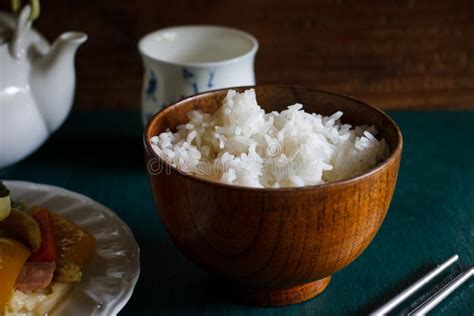 White Steamed Rice Stock Photo Image Of Homemade Detail 67363596