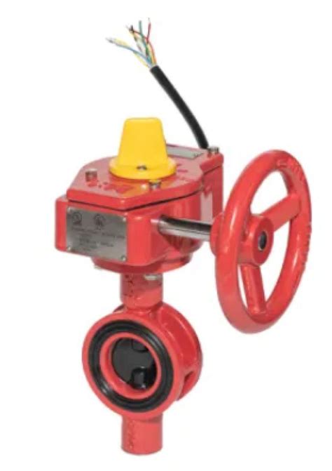 Fm Ul Fire Sprinkler System Psi Wafer Butterfly Valve With Signal