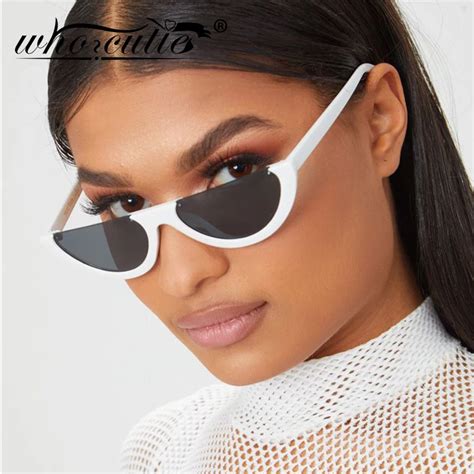 2019 Half Moon Slim Sunnies Sunglasses Women Brand Designer Retro