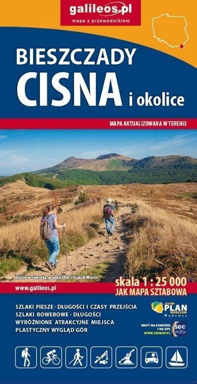 Mapa Tur Bieszczady Cisna I Okolice