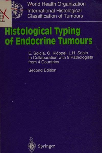 Histological Typing Of Endocrine Tumours Who World Health