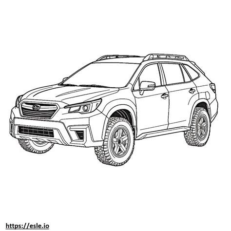 Subaru Outback Wilderness Awd Coloring Page