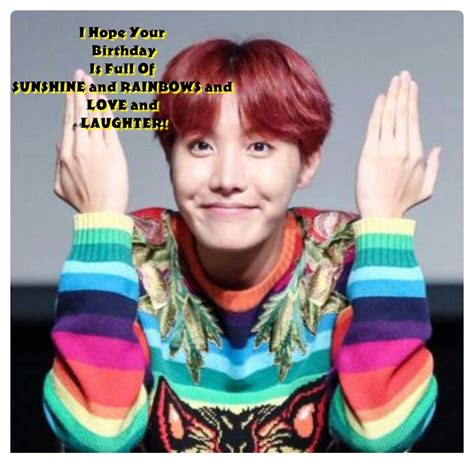 Pin By Misty Niere On Bts Birthday Wishes Bts Birthdays Jhope Cute