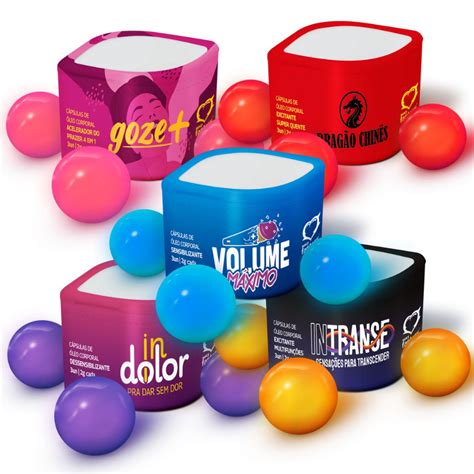 Bolinhas Sexual Explosivas Lubrificante Hot Ice Vibra Excita Kit Unidades Sex Fantasy