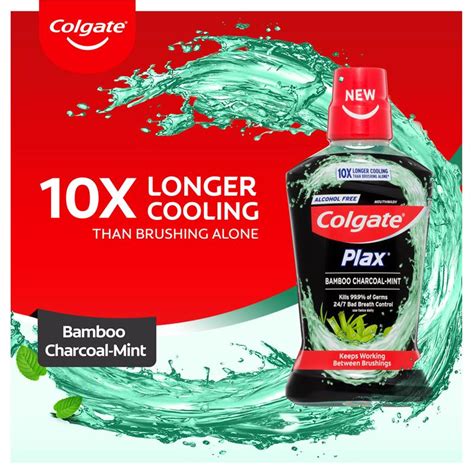 Buy Colgate Mouthwash Plax Bamboo Charcoal Mint Ml Online At Chemist