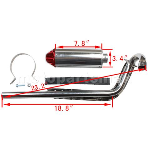 A Exhaust Pipe X Pro ® Performance Exhaust Assembly For 70 125cc Dirt