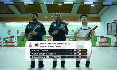 Varun Tomar Wins Gold In Mens 10m Air Pistol At Asian Olympic