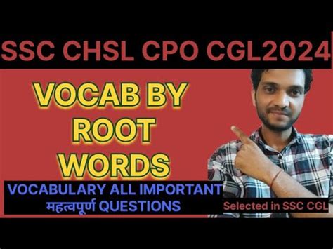 Root Words Root Words Vocabulary Important Vocabulary For SSC