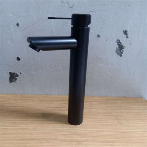 Promo Kran Wastafel Tinggi Panas Dingin Stainless HITAM Keran Air Hot Cold Diskon 23 Di Seller