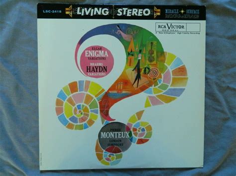 Elgar Enigma Variations Etc Lso Monteux Rca Living Stereo Lsc