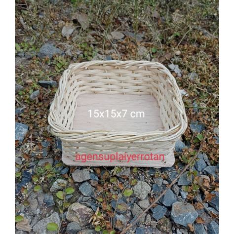 Jual Keranjang Rotan Kotak X X Cm Shopee Indonesia