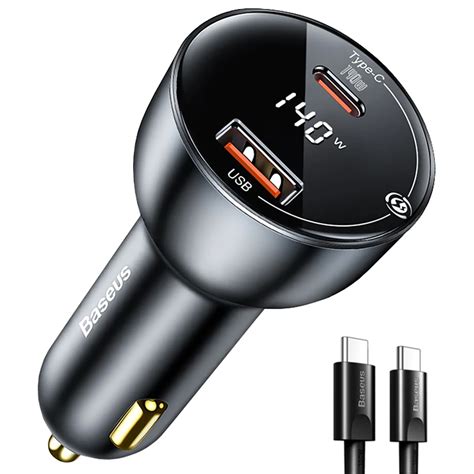 Baseus 160W USB Type-C Car Charger Cable for Laptop / Phone