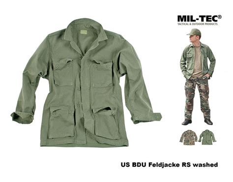 US BDU Feldjacke R S Ripstop Washed A Variant 29274 01 902