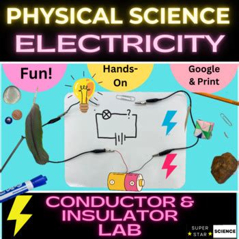 Conductor Insulator Hands On Electricity Lab Fun Physics Activity Myp