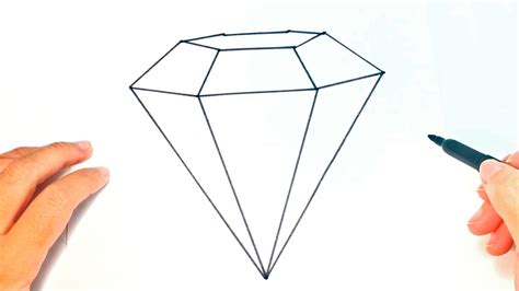 How To Draw A Diamond Diamond Easy Draw Tutorial Youtube