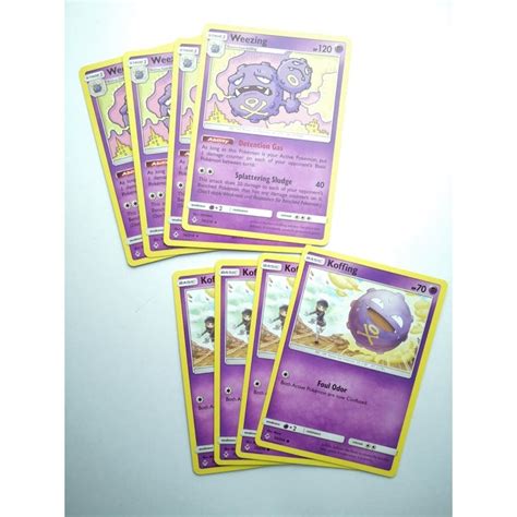 Pokemon Tcg Weezing 74214 Rare Set Shopee Malaysia