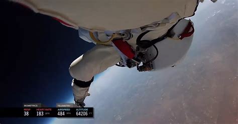 Felix Baumgartner New Video Of Daredevils Record Breaking Space Jump