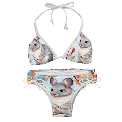 Tmall Swim Wear Detachable Sponge Adjustable Strap Bikini Set Two Pack