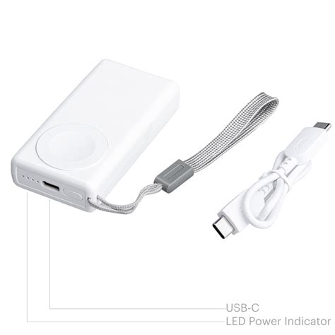 Onn 3000mah Apple Watch Power Bank Rated Capacity With 1ft 1 Usb To