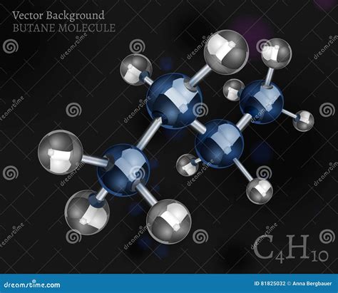 Butane Molecule Image Stock Vector Illustration Of Shape