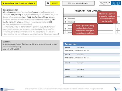 Prescribing Skills Assessment Adverse Drug Reactions Item Authoring Tool Prescribing Skills