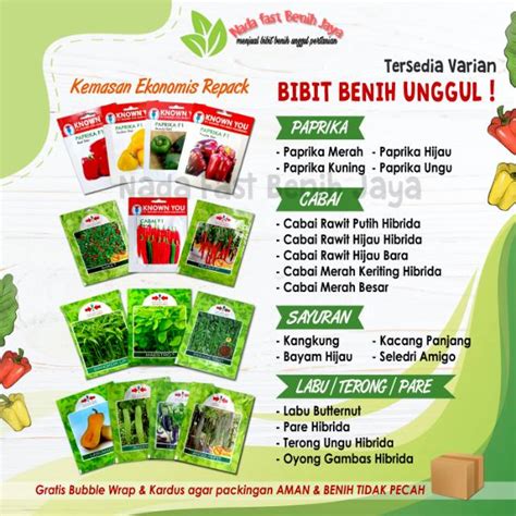 Jual PROMO SALE Biji sayuran - benih sayuran - bibit sayuran - bibit ...