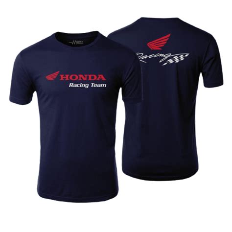 Men Honda Racing Printed O Neck T Shirt Short Sleeve Crew Etsy