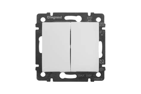 Переключатель Legrand DIY Valena Бел 2-х клавишный 694266 - выгодная ...