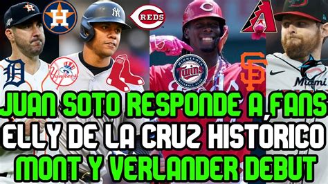 ELLY DE LA CRUZ HACE ALGO INCREÍBLE JUAN SOTO RESPONDE YANKEES FANS