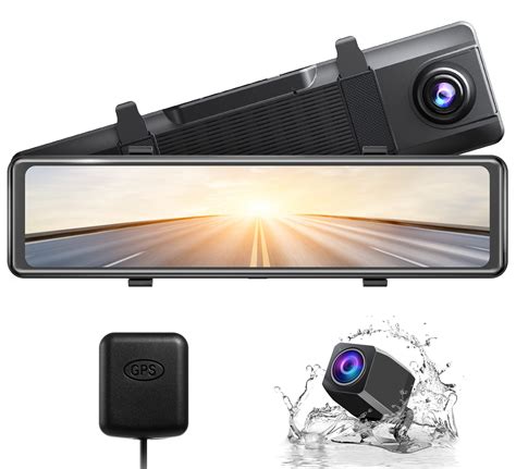 Buy Akaso Dl12 25k Mirror Dash Cam Voice Control 12 Touch Screen