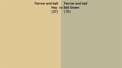 Farrow And Ball Hay Vs Ball Green Side By Side Comparison