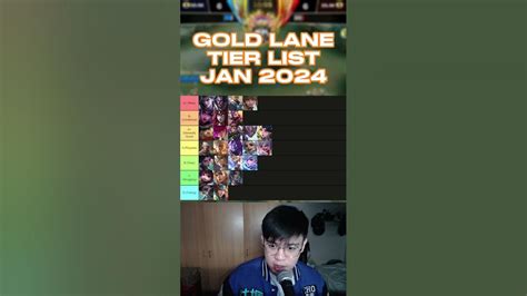 Gold Lane Tier List Jan 2024 Youtube