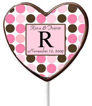 Personalized Chocolate Lollipops - Bridal Party Tees