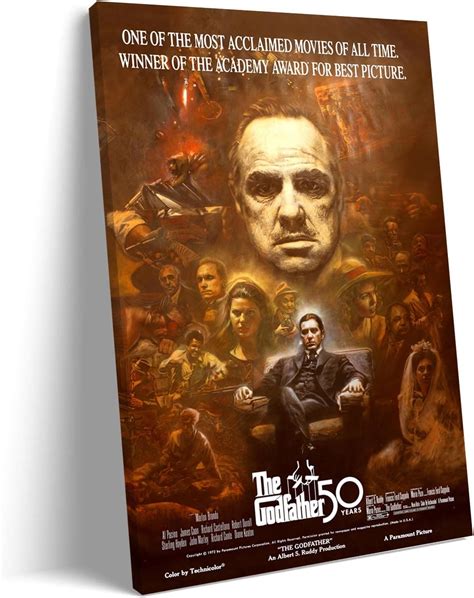 Buy Yfbtcfal The Godfather Poster The Godfather Movie Poster 50th