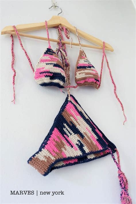 Upcycled Scrap Yarn Crochet Triangle Bikini Artofit