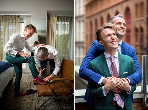 Same Sex Rooftop Wedding In New York City David Perlman Photography