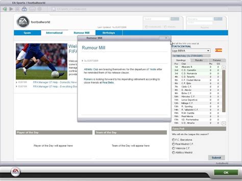 FIFA Manager 07 Screenshots For Windows MobyGames