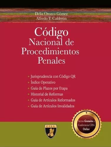 Código Nacional De Procedimientos Penales Con Conferencias Envío Gratis