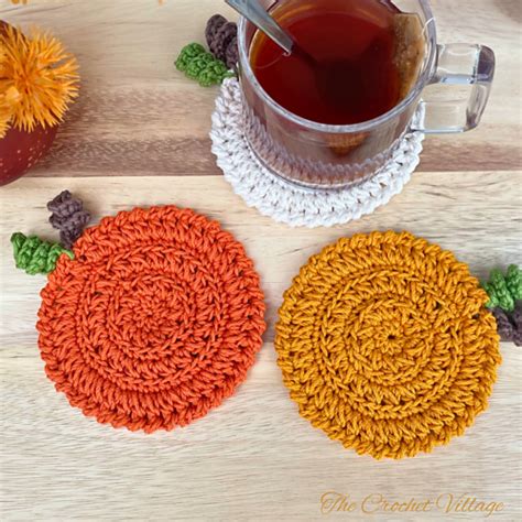 Ravelry Pumpkin Patch Coasters Pattern By The Crochet Village