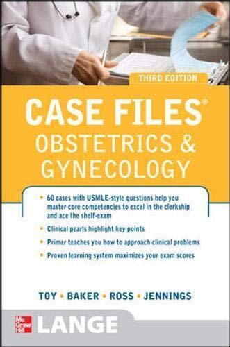 Case Files Obstetrics And Gynecology Third Edition Lange By Eugene