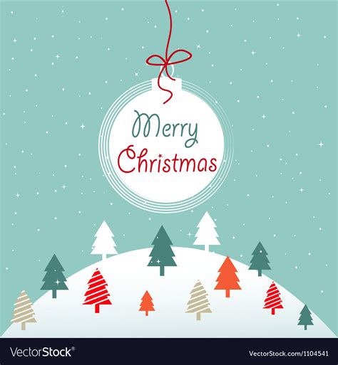 Merry Christmas Royalty Free Vector Image Vectorstock