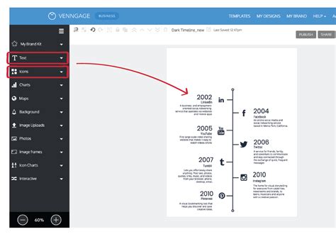 Timeline Indesign Template