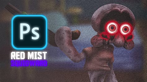 Making Red Mist Squidward From A Friday Night Funkin Mod In Photoshop